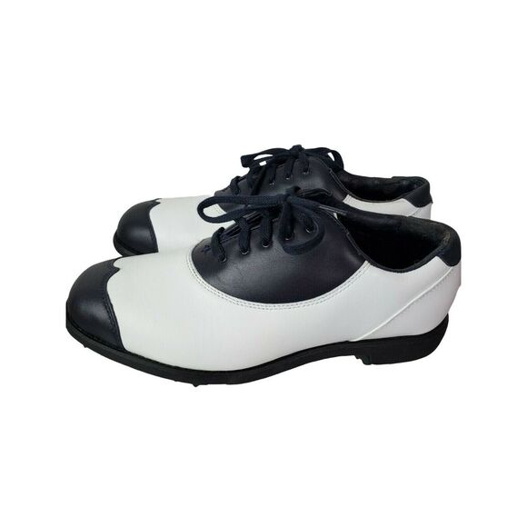 Eton Shoes - Etonic Golf Shoes White Navy‎ Dri-Lite 300 Size 6.5 Waterproof